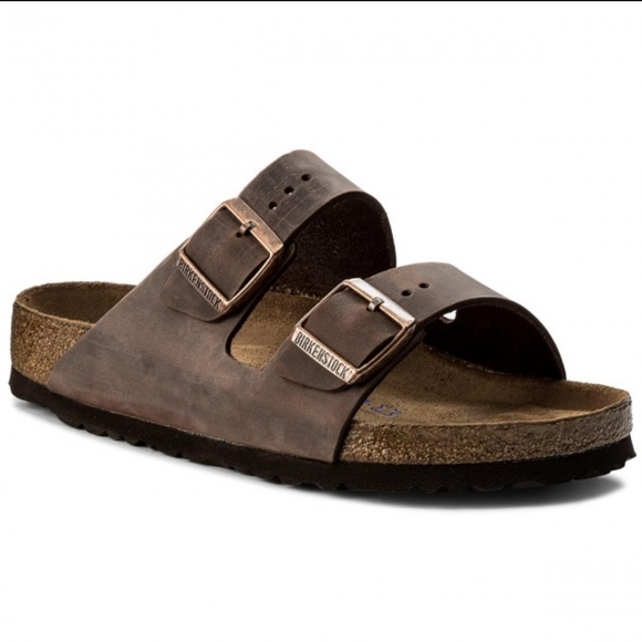 Birkenstock Shoes - Birkenstock Arizona Sandal Brown Leather 40